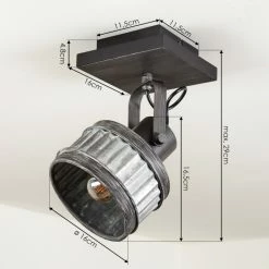 Hofstein Holsa Deckenleuchte Schwarz, 1-flammig -Bürolampen Verkäufe holsa deckenleuchte h3444160 3