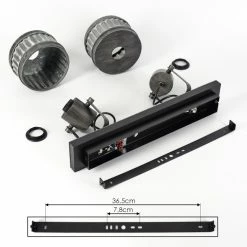 Hofstein Holsa Deckenleuchte Schwarz, 2-flammig -Bürolampen Verkäufe holsa deckenleuchte h3444207 4