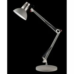 Honsel Leuchten Honsel Pit Tischleuchte Nickel-Matt, Grau, 1-flammig