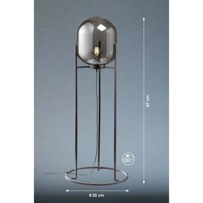 Honsel Leuchten Honsel Regi Stehleuchte Schwarz, 1-flammig 3 Honsel Leuchten Honsel Regi Stehleuchte Schwarz, 1-flammig – Bild 3