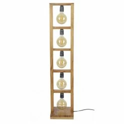 Hofstein HOOFPLAAT Stehleuchte Holz hell, 5-flammig -Bürolampen Verkäufe hoofplaat stehleuchte h3310441 2