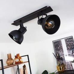 Hofstein Hora Deckenleuchte Schwarz, 2-flammig -Bürolampen Verkäufe hora deckenleuchte h3420553 9