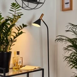 Hofstein Hybla Stehleuchte Schwarz, Gold, 1-flammig 24 Hofstein Hybla Stehleuchte Schwarz, Gold, 1-flammig -Bürolampen Verkäufe hybla stehleuchte h3415276 10