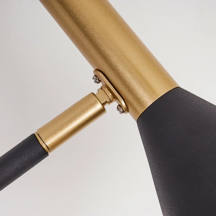 Hofstein Hybla Stehleuchte Schwarz, Gold, 1-flammig 14 Hofstein Hybla Stehleuchte Schwarz, Gold, 1-flammig – Bild 14