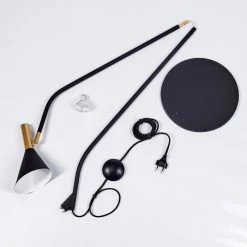 Hofstein Hybla Stehleuchte Schwarz, Gold, 1-flammig 18 Hofstein Hybla Stehleuchte Schwarz, Gold, 1-flammig -Bürolampen Verkäufe hybla stehleuchte h3415276 4