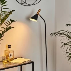 Hofstein Hybla Stehleuchte Schwarz, Gold, 1-flammig 20 Hofstein Hybla Stehleuchte Schwarz, Gold, 1-flammig -Bürolampen Verkäufe hybla stehleuchte h3415276 6