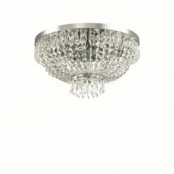 Ideallux Ideal Lux CAESAR Deckenleuchte Chrom, 6-flammig