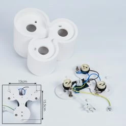 Hofstein Ililai Deckenleuchte Weiß, 3-flammig -Bürolampen Verkäufe ililai deckenleuchte h3439142 4