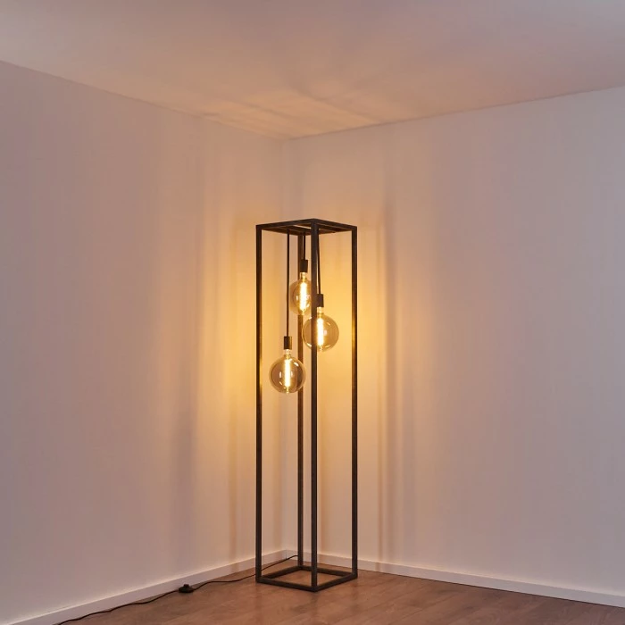 Hofstein Janskloster Stehleuchte Stahl gebürstet, 3-flammig 5 Hofstein Janskloster Stehleuchte Stahl gebürstet, 3-flammig – Bild 5