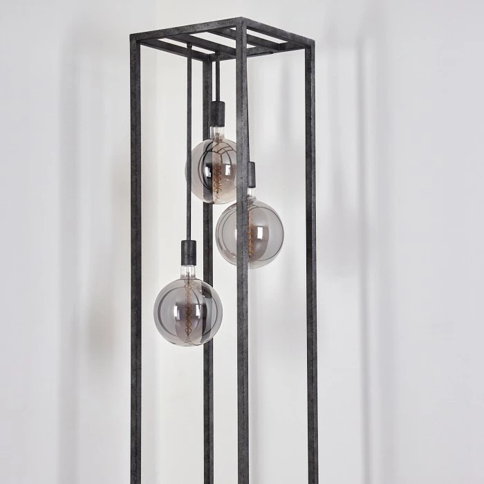 Hofstein Janskloster Stehleuchte Stahl gebürstet, 3-flammig 6 Hofstein Janskloster Stehleuchte Stahl gebürstet, 3-flammig – Bild 6