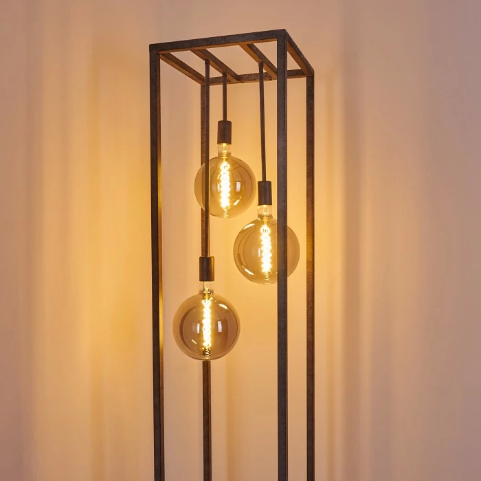 Hofstein Janskloster Stehleuchte Stahl gebürstet, 3-flammig 9 Hofstein Janskloster Stehleuchte Stahl gebürstet, 3-flammig – Bild 9