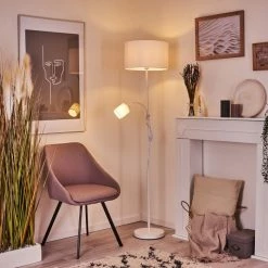 Hofstein Jobsbo Stehleuchte Weiß, 2-flammig -Bürolampen Verkäufe jobsbo stehleuchte h3421017 8