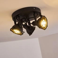 Hofstein Jonsered Deckenleuchte Schwarz, 3-flammig -Bürolampen Verkäufe jonsered deckenleuchte h3309476 6