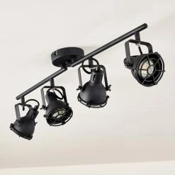 Hofstein Jonsered Deckenleuchte LED Schwarz, 4-flammig -Bürolampen Verkäufe jonsered deckenleuchte h3355497 4