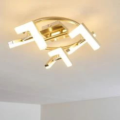 Hofstein Karis Deckenleuchte LED Nickel-Matt, 3-flammig -Bürolampen Verkäufe karis deckenleuchte h3080825 10