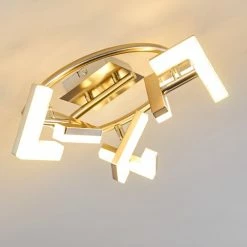 Hofstein Karis Deckenleuchte LED Nickel-Matt, 3-flammig -Bürolampen Verkäufe karis deckenleuchte h3080825 12