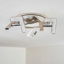 Hofstein Karis Deckenleuchte LED Nickel-Matt, 3-flammig -Bürolampen Verkäufe karis deckenleuchte h3080825 14