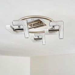 Hofstein Karis Deckenleuchte LED Nickel-Matt, 3-flammig -Bürolampen Verkäufe karis deckenleuchte h3080825 5