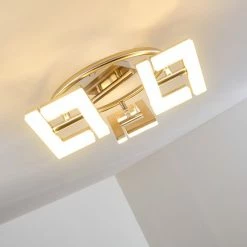 Hofstein Karis Deckenleuchte LED Nickel-Matt, 3-flammig -Bürolampen Verkäufe karis deckenleuchte h3080825 9