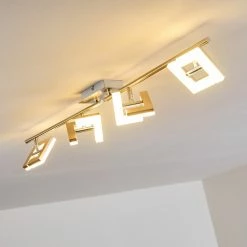 Hofstein Karis Deckenleuchte LED Nickel-Matt, 4-flammig -Bürolampen Verkäufe karis deckenleuchte h3080832 11