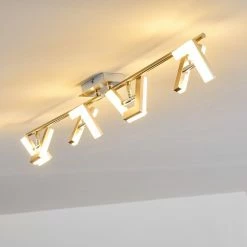 Hofstein Karis Deckenleuchte LED Nickel-Matt, 4-flammig -Bürolampen Verkäufe karis deckenleuchte h3080832 12