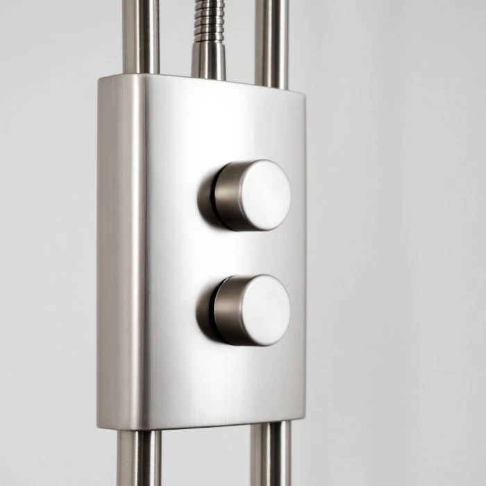 Hofstein Kimba Deckenfluter LED Nickel-Matt, 3-flammig 17 Hofstein Kimba Deckenfluter LED Nickel-Matt, 3-flammig – Bild 17