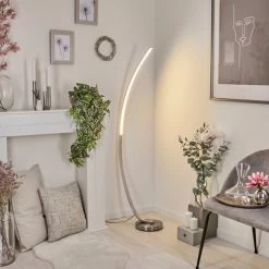 Hofstein Kimbolton Bogenlampe LED Nickel-Matt, 1-flammig -Bürolampen Verkäufe kimbolton bogenlampe h3266298 do4 6