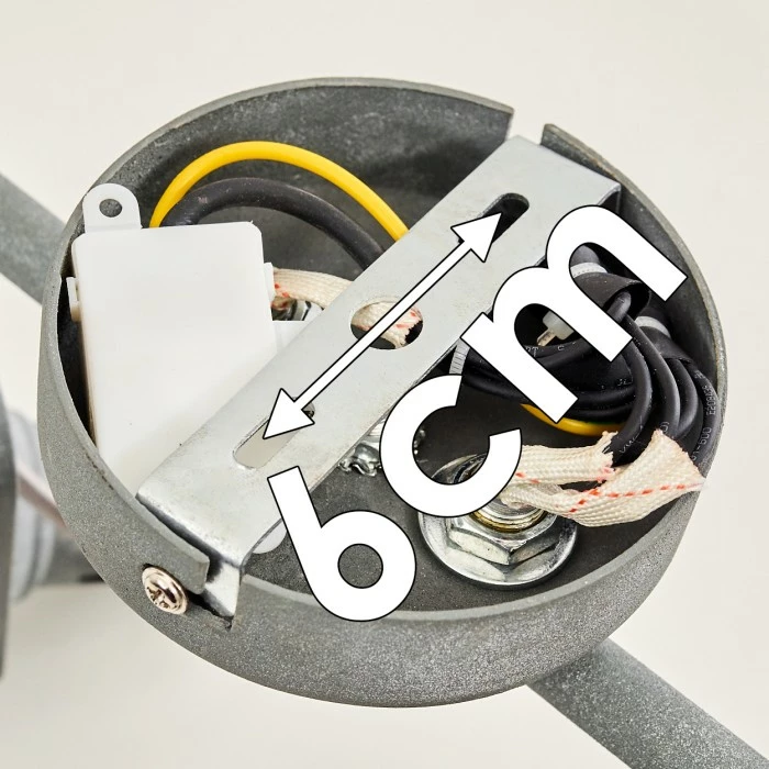 Hofstein Kinzua Deckenleuchte Grau, 2-flammig 19 Hofstein Kinzua Deckenleuchte Grau, 2-flammig – Bild 19