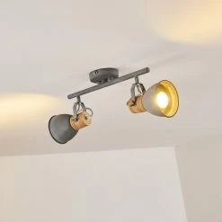 Hofstein Kinzua Deckenleuchte Grau, 2-flammig 28 Hofstein Kinzua Deckenleuchte Grau, 2-flammig -Bürolampen Verkäufe kinzua deckenleuchte h3355596 9