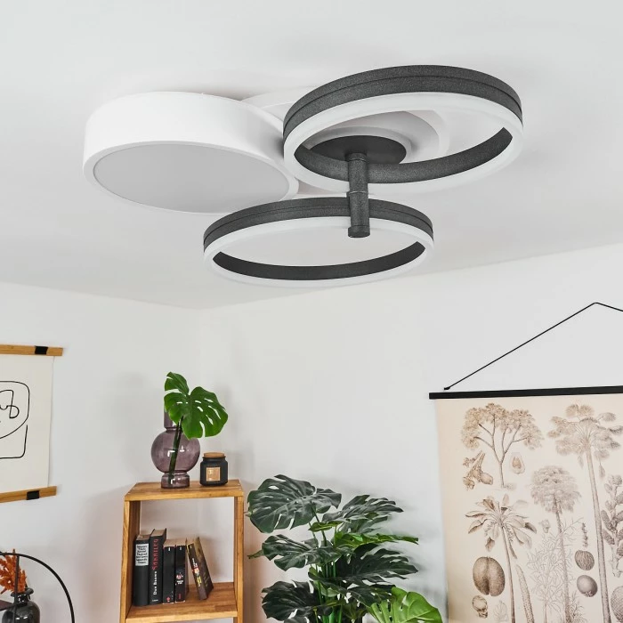 Hofstein Kolo Deckenleuchte LED Anthrazit, Weiß, 1-flammig 12 Hofstein Kolo Deckenleuchte LED Anthrazit, Weiß, 1-flammig – Bild 12