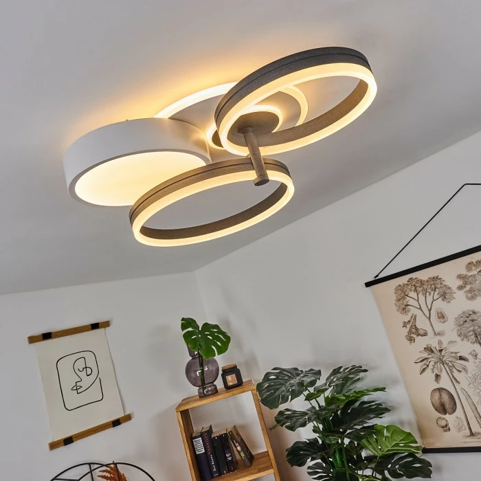 Hofstein Kolo Deckenleuchte LED Anthrazit, Weiß, 1-flammig 13 Hofstein Kolo Deckenleuchte LED Anthrazit, Weiß, 1-flammig – Bild 13