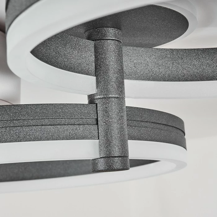 Hofstein Kolo Deckenleuchte LED Anthrazit, Weiß, 1-flammig 3 Hofstein Kolo Deckenleuchte LED Anthrazit, Weiß, 1-flammig – Bild 3