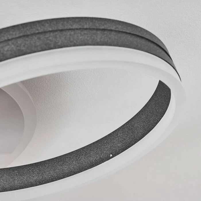 Hofstein Kolo Deckenleuchte LED Anthrazit, Weiß, 1-flammig 6 Hofstein Kolo Deckenleuchte LED Anthrazit, Weiß, 1-flammig – Bild 6