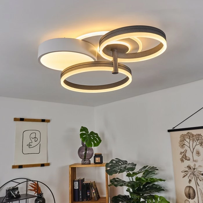 Hofstein Kolo Deckenleuchte LED Anthrazit, Weiß, 1-flammig 7 Hofstein Kolo Deckenleuchte LED Anthrazit, Weiß, 1-flammig – Bild 7