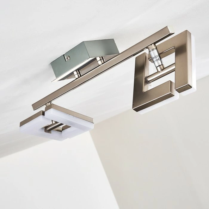 Hofstein Lago Deckenspot LED Nickel-Matt, 2-flammig 11 Hofstein Lago Deckenspot LED Nickel-Matt, 2-flammig – Bild 11