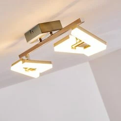 Hofstein Lago Deckenspot LED Nickel-Matt, 2-flammig 33 Hofstein Lago Deckenspot LED Nickel-Matt, 2-flammig -Bürolampen Verkäufe lago deckenspot h3010075 do4 14