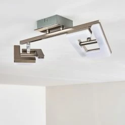 Hofstein Lago Deckenspot LED Nickel-Matt, 2-flammig 34 Hofstein Lago Deckenspot LED Nickel-Matt, 2-flammig -Bürolampen Verkäufe lago deckenspot h3010075 do4 15