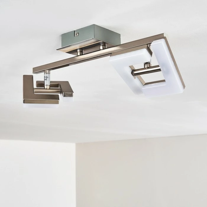 Hofstein Lago Deckenspot LED Nickel-Matt, 2-flammig 16 Hofstein Lago Deckenspot LED Nickel-Matt, 2-flammig – Bild 16