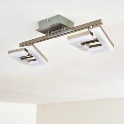 Hofstein Lago Deckenspot LED Nickel-Matt, 2-flammig 36 Hofstein Lago Deckenspot LED Nickel-Matt, 2-flammig -Bürolampen Verkäufe lago deckenspot h3010075 do4 17