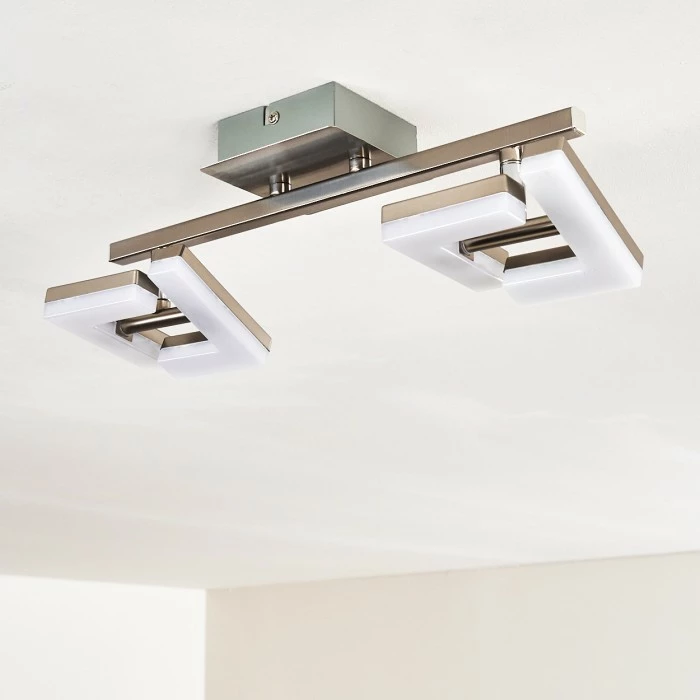 Hofstein Lago Deckenspot LED Nickel-Matt, 2-flammig 18 Hofstein Lago Deckenspot LED Nickel-Matt, 2-flammig – Bild 18