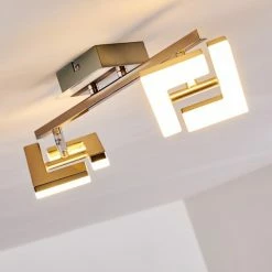 Hofstein Lago Deckenspot LED Nickel-Matt, 2-flammig 22 Hofstein Lago Deckenspot LED Nickel-Matt, 2-flammig -Bürolampen Verkäufe lago deckenspot h3010075 do4 3