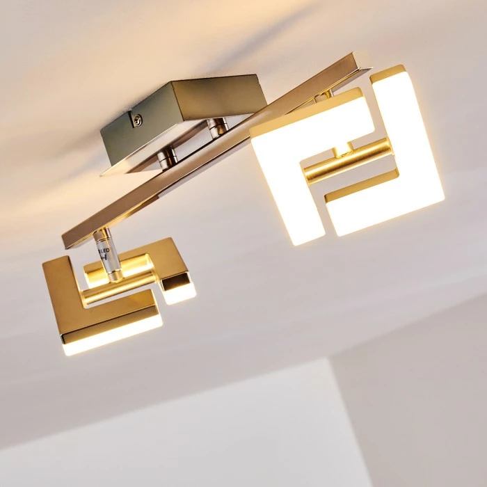 Hofstein Lago Deckenspot LED Nickel-Matt, 2-flammig 4 Hofstein Lago Deckenspot LED Nickel-Matt, 2-flammig – Bild 4