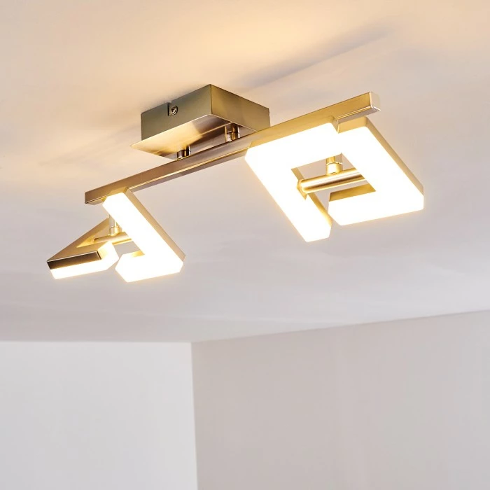 Hofstein Lago Deckenspot LED Nickel-Matt, 2-flammig 6 Hofstein Lago Deckenspot LED Nickel-Matt, 2-flammig – Bild 6