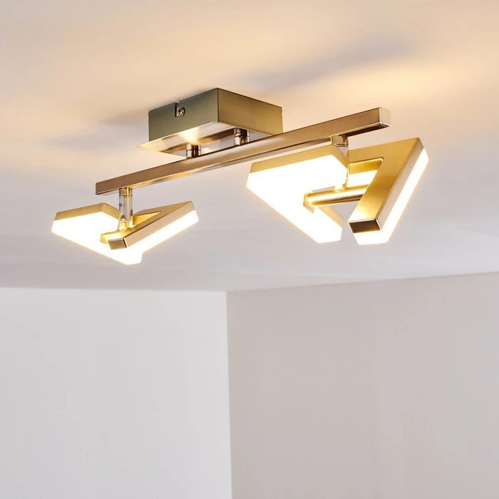 Hofstein Lago Deckenspot LED Nickel-Matt, 2-flammig 7 Hofstein Lago Deckenspot LED Nickel-Matt, 2-flammig – Bild 7