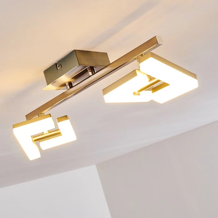 Hofstein Lago Deckenspot LED Nickel-Matt, 2-flammig 8 Hofstein Lago Deckenspot LED Nickel-Matt, 2-flammig – Bild 8