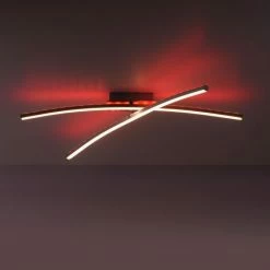 Leuchten Direkt ALINA Deckenleuchte LED Stahl gebürstet, 2-flammig, Fernbedienung, Farbwechsler 26 Leuchten Direkt ALINA Deckenleuchte LED Stahl gebürstet, 2-flammig, Fernbedienung, Farbwechsler -Bürolampen Verkäufe leuchten direkt alina deckenleuchte 11255 55 12