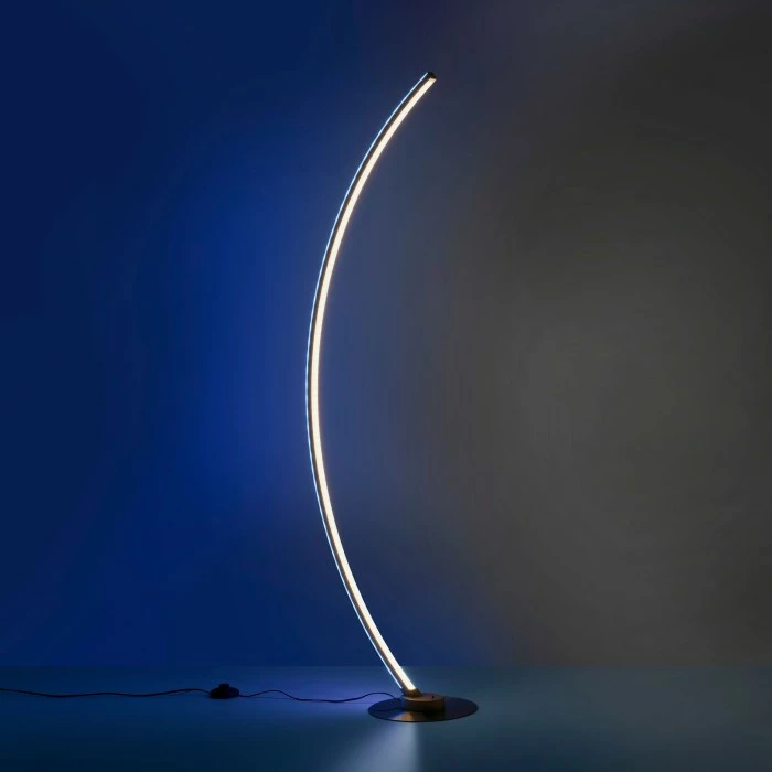 Leuchten Direkt ALINA Stehleuchte LED Stahl gebürstet, 1-flammig, Fernbedienung, Farbwechsler 12 Leuchten Direkt ALINA Stehleuchte LED Stahl gebürstet, 1-flammig, Fernbedienung, Farbwechsler – Bild 12