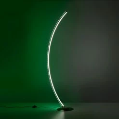 Leuchten Direkt ALINA Stehleuchte LED Stahl gebürstet, 1-flammig, Fernbedienung, Farbwechsler 27 Leuchten Direkt ALINA Stehleuchte LED Stahl gebürstet, 1-flammig, Fernbedienung, Farbwechsler -Bürolampen Verkäufe leuchten direkt alina stehleuchte 11254 55 12