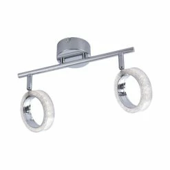 Leuchten Direkt ANGELO Deckenleuchte LED Chrom, 2-flammig -Bürolampen Verkäufe leuchten direkt angelo deckenleuchte 10402 17 2