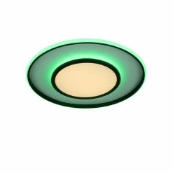 Leuchten Direkt ARENDA Deckenleuchte LED Schwarz, 1-flammig, Fernbedienung, Farbwechsler -Bürolampen Verkäufe leuchten direkt arenda deckenleuchte 11627 18 3